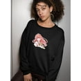 thumbnail image 2 of Anime Girl Tsundere Look Sweatshirt Women -Image by Shutterstock, Female 3X-Large, 2 of 4