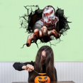 thumbnail image 4 of Pegatinas de pared de Halloween, decoración de fondo de fiesta para sala de estar, pared rota 3D, pegatinas de zombies de terror, pegatinas de PVC de vidrio para ventana JAMW Sencillez, 4 of 5