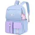 thumbnail image 1 of Einhorn-schulrucksack P. Mdchen, Grundschulrucksack Mit Groem Fassungsvermgen, Lssiger Kinder-tagesrucksack P. Teenager-mdchen (hy), 1 of 5