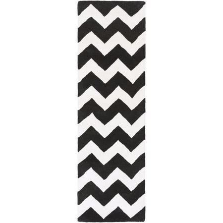 Winston Porter Ayler Black Ivory Chevron Area Rug This On Opens A Dialog That Displays Additional Images For Product With The Option To Zoom In Or Out