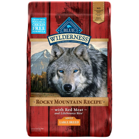 Blue Buffalo Wilderness Rocky Mountain Recipe Red Meat Grain Free Large Breed Dog Food,