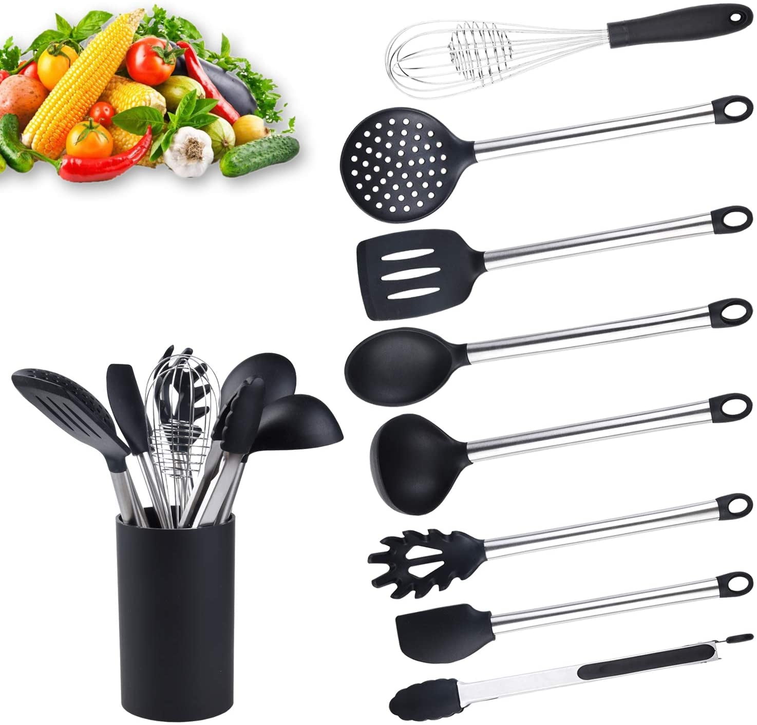 Ladle/Slotted Spoon/Spatula Outdoor Camping Utensils Kitchen Cooking Tool