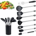 thumbnail image 1 of Silicone And Stainless Steel Kitchen Utensil Set With Holder, 1 of 5