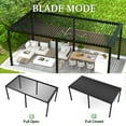 thumbnail image 3 of Chery Industrial Outdoor Pergola Steel Louvers & Aluminum Frame 10x19FT Pergola, 3 of 13