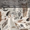 thumbnail image 5 of Coffee Cloth Napkins, Brown Beans Cup Dessert Drink Monochrome Washable and Reusable Dinner Napkins Set of 8, Table Napkin for Kitchen Party Birthday Wedding Hotel Housewarming 20"x20", 5 of 8
