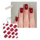 thumbnail image 1 of Uñas postizas a presión, regalos para mujeres, uñas cortas a presión, uñas postizas cortas con pegamento reutilizable, 12 tamaños, parche de 2 ml, 1 of 4