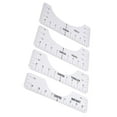 thumbnail image 3 of tredstone 4pcs T-Shirt Alignment Ruler PVC T-Shirt Guide Ruler Clothes Sewing Embroidery Tools, Transparent, 3 of 6