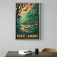 thumbnail image 6 of Bukit Lawang Sumatra Indonesia Elephant Jungle Vintage Travel Poster Gunung Leuser National Park Retro Wall Decor Print Poster, 6 of 8