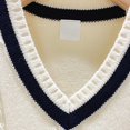 thumbnail image 6 of Boys Girls Knitted Sweater Vest Unisex School Uniform Vest for Kids, 6 of 7