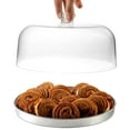 thumbnail image 4 of Godinger Cake Stand, Cake Plate Server with Dome, Galvanized Metal Serving Tray and Shaterproof Acrylic Lid, 4 of 5