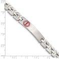 thumbnail image 3 of Stainless Steel Medical Alert Id 8 Inch Link Bracelet, 3 of 7