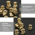 thumbnail image 4 of Uxcell 50 Pack M5 Threaded Inserts Brass Heat Set Insert M5x8.5mm, OD 7mm Knurled Insert Nuts, 4 of 6
