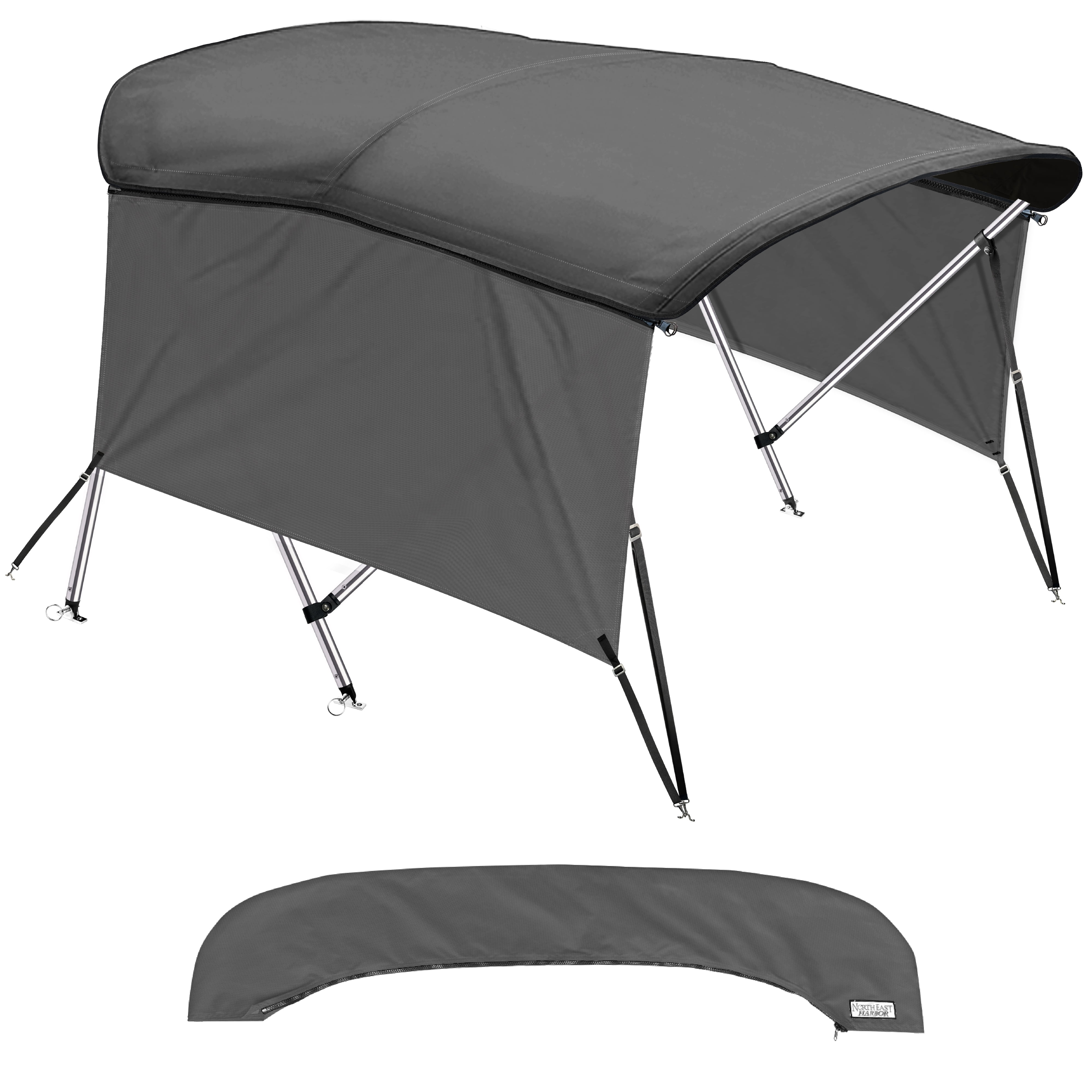KNOX Universal 3Bow Bimini Tops for Boats Cover Side Walls, Support