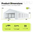 thumbnail image 3 of Quictent 20x30 Party Tent Heavy Duty Outdoor Canopy Tent Carport Wedding Event Shelter BBQ Wedding Tents for Parties with Storage Bags(Mesh), 3 of 9