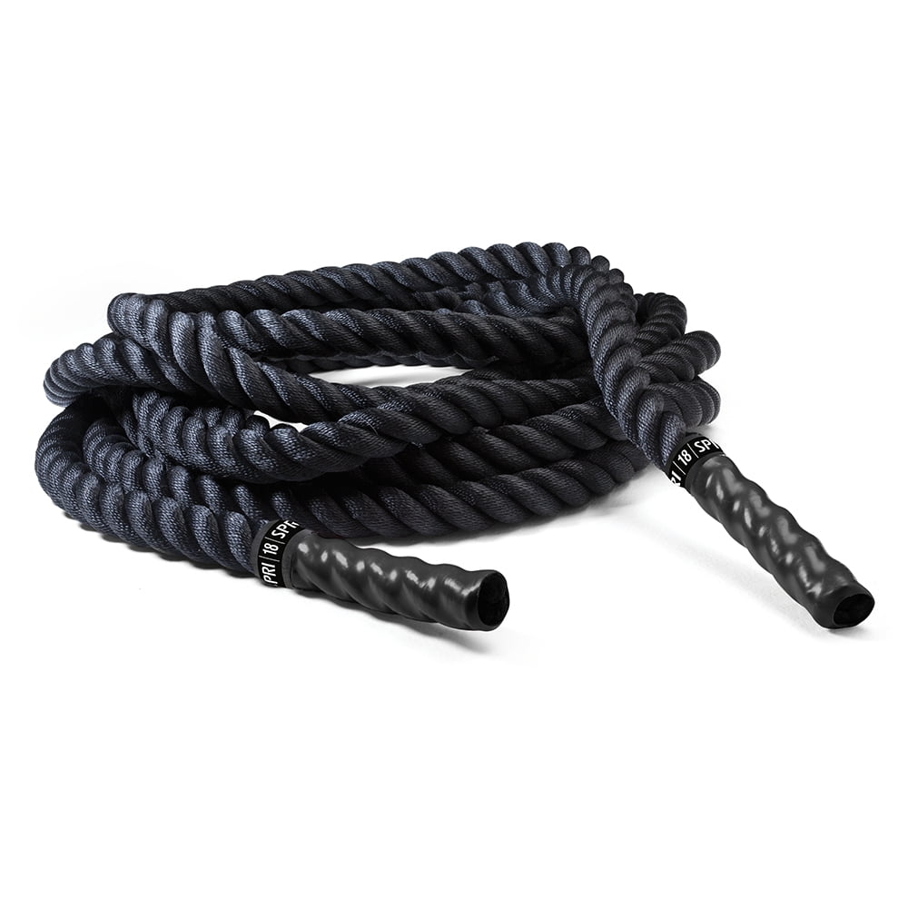 6 SIZES PREMIUM BLACK BATTLE ROPE POWER ROPE WITH PROTECTIVE SLEEVE COVER