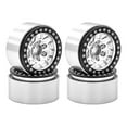thumbnail image 3 of Rim Aluminum Alloy Wheel Rim Beadlock Wheel Rims Hub 4pcs 1.9inch Replacement for 1/10  Axial SCX10 90046 SCX10 III AXI03007 AXI03003 RC Car, 3 of 7