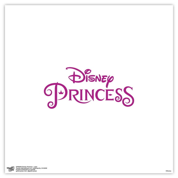 Gallery Pops Disney Princess - Logo Wall Art, Unframed Version, 12" x 12"
