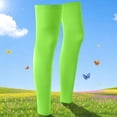 thumbnail image 3 of Outdoor UV Sun Protection Breathable Leg Sleeves, Elastic Sports Knee Calf Guards for Cycling Basketball Running Hiking and Various Outdoor Fitness Activities Fluorescent Green, 3 of 5