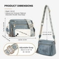 thumbnail image 4 of Small Crossbody Bag for Women, Cell Phone Purse Womens Shoulder Handbags Wallet Purse with Credit Card Slots Adjustable Guitar Strap, 4 of 6