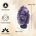 thumbnail image 4 of Lepidolite Crystal Buddha Head Statue for Zen, 4 of 5