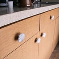 thumbnail image 4 of Zeckos White Cast Iron Scallop Seashell Cabinet Drawer Pulls Set of 6, 4 of 10