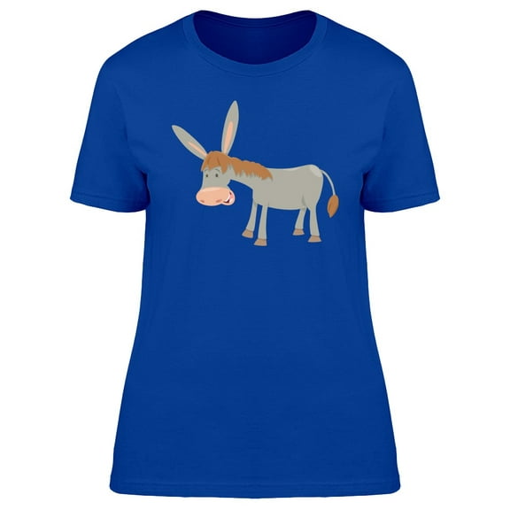 Cool Happy Donkey Cartoon Tee Women's -Image by Shutterstock