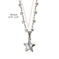 thumbnail image 3 of High Sense Five-pointed Star Necklace Female Temperament Collarbone Chain Korean, 3 of 9