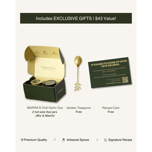 IBARRA'S Chili Garlic - Duo Pack - Medium & Extra Hot