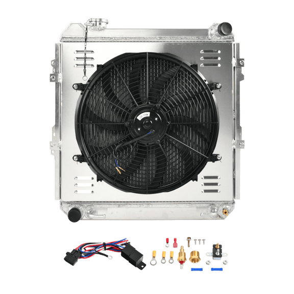 3 Row Aluminum Radiator Shroud Fan for 1988-1995 Toyota Pickup 4Runner 3.0L V6