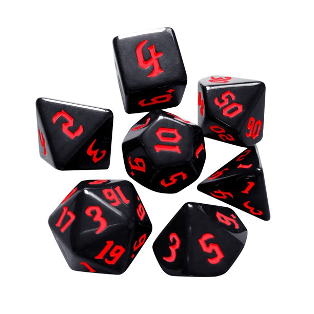 Juego de dados Dados poliédricos opacos D4 D6 D8 D10 D12 D20 para juego de rol de mesa DND JShteea El nuevo