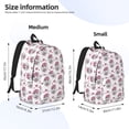 thumbnail image 2 of Vsdgher Cute Poodle Dog Print Canvas Backpack Travel Rucksack Unisex Knapsack 15.7/17.7Inch Laptop Backpack for Work,College -Small, 2 of 5