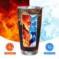 thumbnail image 6 of Goofa Cool Flame Lion A for 20 oz Skinny Tumbler Stainless Steel Coffee Mug Slim Vacuum Insulated Travel Cup Car Cup-Straw Three-piece Set, 6 of 8