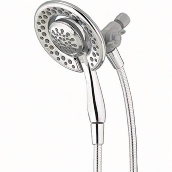 4-Setting In2ition 2-in-1 Dual Shower Head with HandHeld Spray Detachable Shower Head with Hose Showerhead 1.75 GPM Flow Rate 75486C