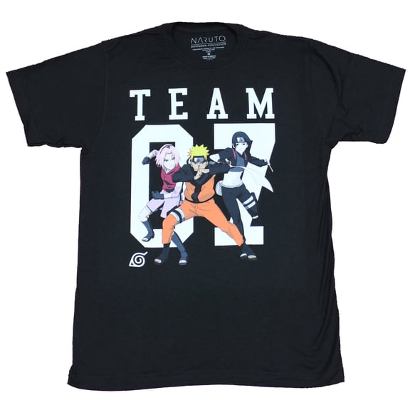 Naruto Shippuden Mens T-Shirt - Team 07 Lead by Naruto (X-Large)