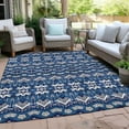 thumbnail image 6 of Addison Rugs Chantille Indoor/Outdoor Transitional Moroccan Navy Washable Rectangle Rug, 10' x 14', 6 of 6