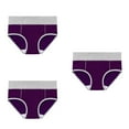 thumbnail image 2 of qolati Women's Seamless Cotton Underwear Plus Size Hipsters Panties Low Rised Briefs Soft Strench Breathable Ladies Bikini Panties 3 Pack, 2 of 6