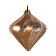 thumbnail image 1 of Sand Gold Candy Glitter Swirl Diamond Ornament, 6 in., 1 of 1