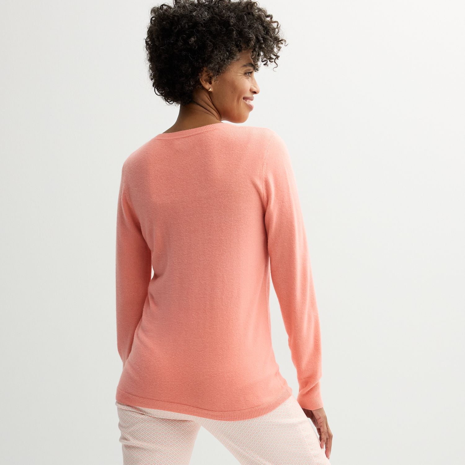 Plus Size Croft & Barrow® Knit Crewneck Sweater