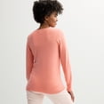 thumbnail image 2 of Women's Croft & Barrow® The Extra Soft V-Neck Sweater Color: Light Pink Size: XX LARGE, 2 of 4