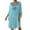 Light Blue, variant on Vibrex Women Round Neck Short Sleeves Beach Cover Up Summer Hollow Out Dress Solid Beach Cover Up Bikini Swimwear Coverup Wraps for Women