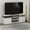 Solid White/Black, variant on Furinno Jensen TV Stand for TV up to 70 Inch, Solid White/Black