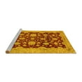 thumbnail image 2 of Ahgly Company Machine Washable Indoor Rectangle Abstract Yellow Modern Area Rugs, 7' x 10', 2 of 4