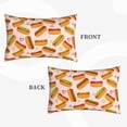 thumbnail image 2 of Rateoe Hot Dog In Heart Pattern Pillow Covers with Invisible Zipper(Pillows are not Included) Standard Pillowcases-16"x24", 2 of 6