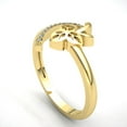 thumbnail image 2 of Genuine 0.5ct Round Cut Diamond Ladies Bridal Leaf Anniversary Wedding Band Solid 10K Rose, White or Yellow Gold H SI2, 2 of 3
