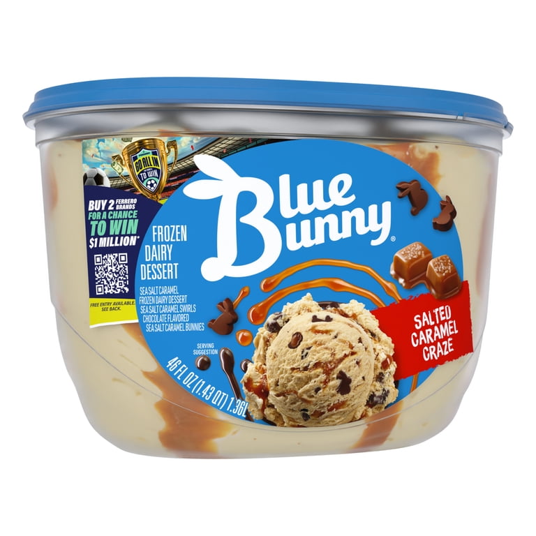 Blue Bunny Salted Caramel Craze Frozen Dessert 46 fl oz with