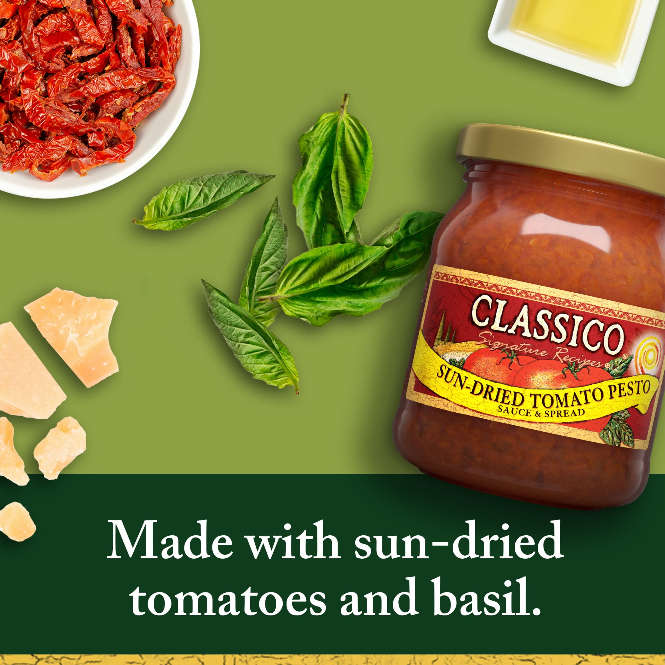 Classico Signature Recipes Sun-Dried Tomato Pesto Sauce & Spread, 8.1 oz Jar