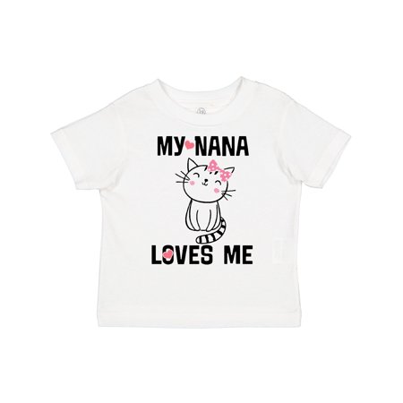 

Inktastic My Nana Loves Me Girls Gift Toddler Toddler Girl T-Shirt