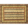 thumbnail image 1 of Ahgly Company Indoor Rectangle Abstract Brown Modern Area Rugs, 2' x 3', 1 of 4