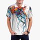 thumbnail image 1 of Fotbe Colorful Floral Jellyfish Camiseta Polo de Golf para Hombre con Estampado – Camisa Deportiva Transpirable con Cuello Abotonado-X-Large, 1 of 6