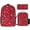 Color, variant on Red Floral Watercolor Seamless Pattern 3pcs/Set Bags Laptop Daypack Backpack Lunch Bag Pencil Case